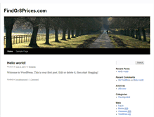 Tablet Screenshot of findgr8prices.com